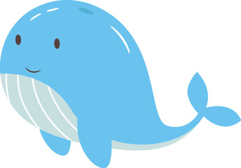 Cartoon Whale Character