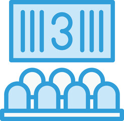 Countdown Vector Icon Design Illustration