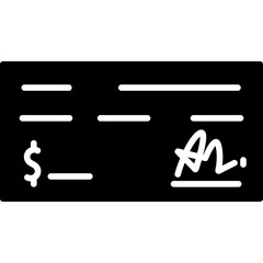 Bank Check Icon