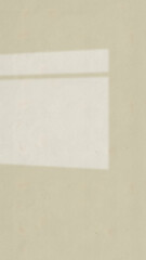 The light from the window shines on the wall