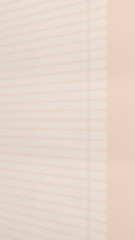 The light from the window shines on the wall