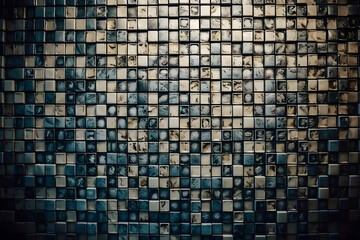 Beautiful and unique rectangular mosaic patterns. Generative AI