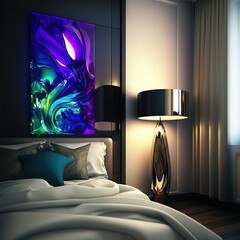 Modern Bedroom concept, Generative AI