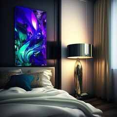 Modern Bedroom concept, Generative AI