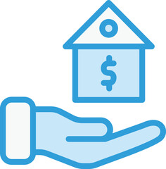 Mortgage Vector Icon Design Illustration