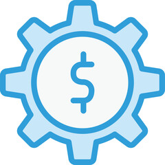 Cog wheel Vector Icon Design Illustration