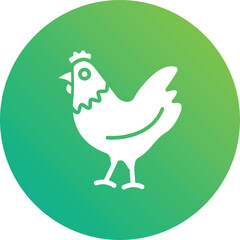 Chicken Vector Icon Design Illustration
