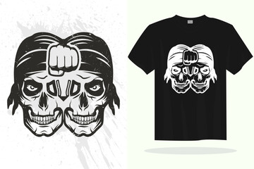 Modern t shirt design vector template with random graphics