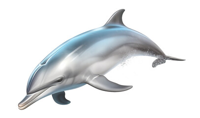 illustration of a dolphin on transparent background