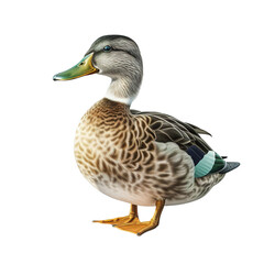 illustration of a duck on transparent background