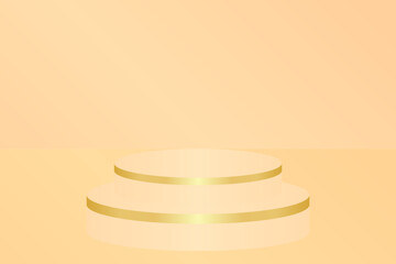 Minimalist Podium 3D Background Design