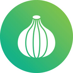 Onion Vector Icon Design Illustration