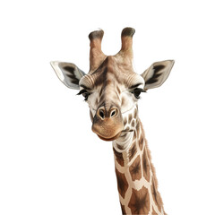 Obraz premium illustration of a giraffe on transparent background