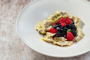 Vareniki with cherries