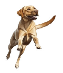 illustration of a Labrador Retriever on transparent background