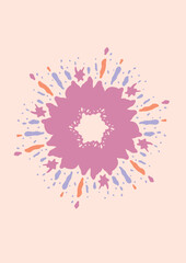 Groovy Boho Modern Celestial Magical 70th Peace Love Print Wall Art Poster Composition Svg 