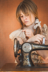 Mädchen | Nähmaschine