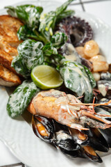 Assorted seafood
