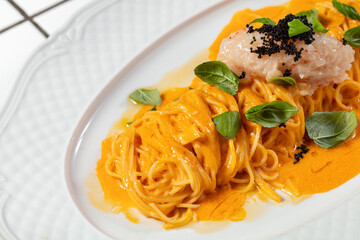 Pasta with scallop