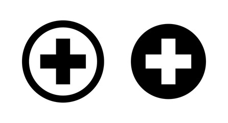 Fototapeta premium Cross icon set