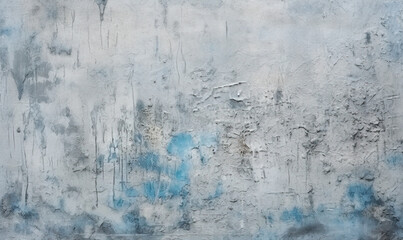 Fototapeta premium White blue gray concrete, grunge cement texture background, generative AI
