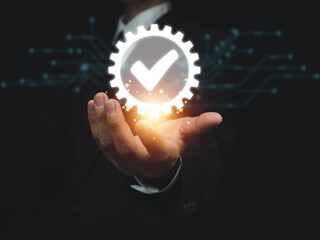 quality mark iso standard certification guarantee business process control to go in the same...