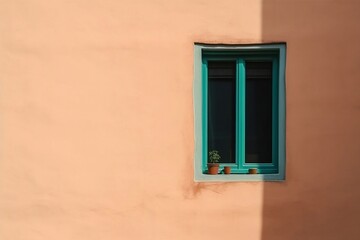 Fototapeta na wymiar The Window on a Wall