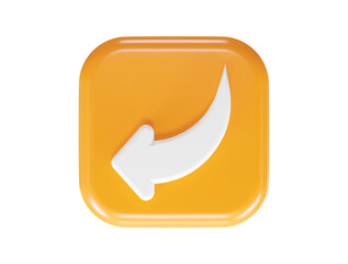 3d rendering arrow icon vector illustration transparent element