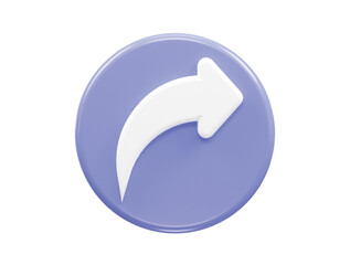 3d rendering arrow icon vector illustration transparent element