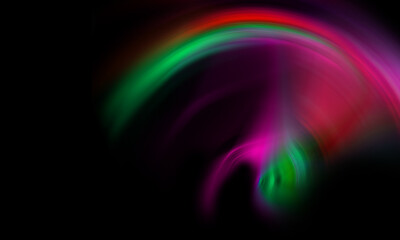 Black background with blurry lights in abstract colors for your design of banners, posters, flyers, presentations and more