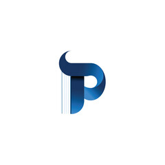 P latter Book/Education logo design