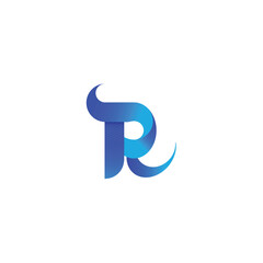 R latter logo design