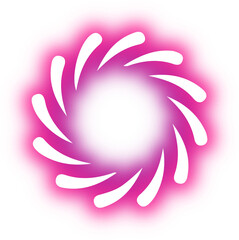 Collection of circle neon