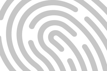 Fingerprint logo. White background fingerprint. Vector illustration Eps10 file.