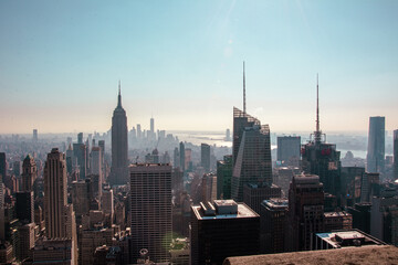 Fototapeta na wymiar vista panoramica de la ciudad de new york