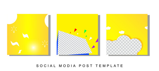 modern template post for social media ads, web banner sale