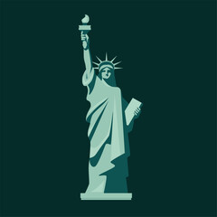 statue of liberty vector illustration USA