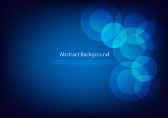 Abstract technology futuristic digital graphic concept circle pattern elements on blue background. Vector illustration.
