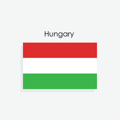 Hungary vector country flag