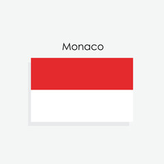 monaco country flag vector