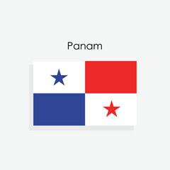 Obraz na płótnie Canvas Panama country flag vector