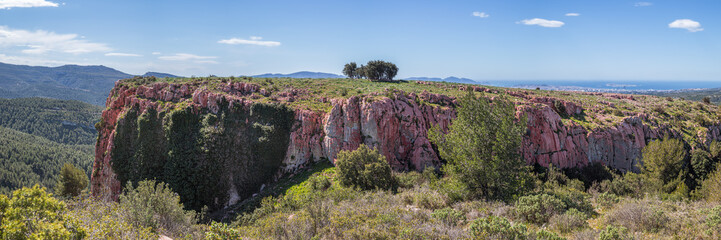 La Moure area, target in training for the Canadairs north of Marseille