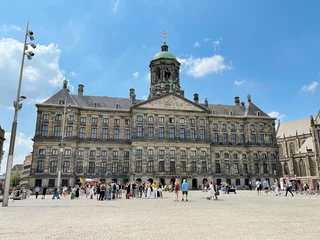 Deurstickers Palace called Paleis op de Dam in Amsterdam, Netherlands © Dan Race