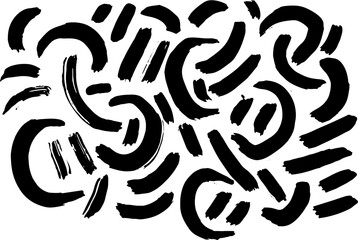 Grunge Ink Dry Brush Abstract Texture