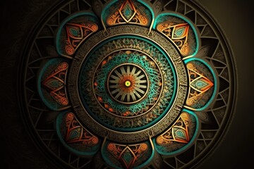 Magical mandala created with Generative AI 
