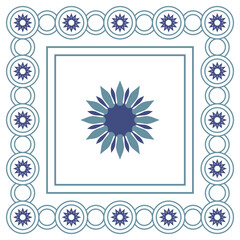 Geometric floor tile pattern