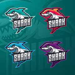 shark mascot logo esports