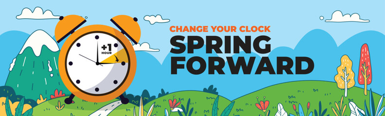 Change Your Clock Spring Forward, save daylight