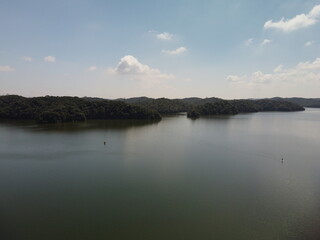 Drone aerial footage of billings dam