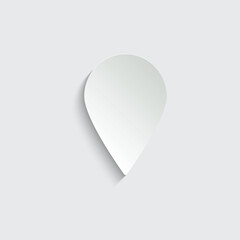 Map pointer  - vector icon, flat design